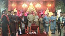 Horas Bangso Batak Tanjabtim, Doa Restu Dan Sukacita Atas Pernikahan Iptu Franto& Gaby
