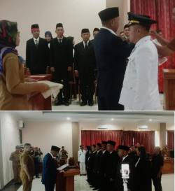 Rakib Sahubawa Sekda Malteng Melantik Sejumlah KPN dan Penjabat Negeri