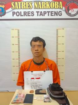 Diduga Pengedar Sabu, Polres Tapanuli Tengah Tangkap Pria Warga Sukabangun