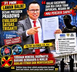 PT PMM Desak Presiden Prabowo Bubarkan Satgas Trisakti Babel, Tuduh Ada Abuse of Power dan Fitnah Publik