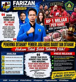 PERNYATAAN KETUA DPD KNPI KABUPATEN BOGOR PERIODE 2025–2028 Farizan