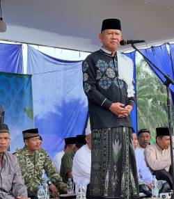 Antusias Jama'ah Luar Biasa: Wabup Abdul Khafid Hadiri Pengajian Ranting NU Muara Delang Tabir Selatan