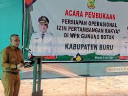 PEMBUKAAN PERSIAPAN OPRASIONAL IZIN PERTAMBANGAN RAKYAT DI WPR GUNUNG BOTAK KABUPATEN BURU