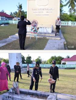 DALAM RANGKA HUT BHAYANGKARA KE-80, POLRES BURU LAKSANAKAN ZIARAH KHIDMAT KE TMP NASLUWING