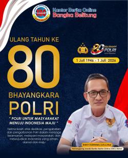 Hari Bhayangkara ke-80, KBO Babel Apresiasi Dedikasi Polri dan Ajak Perkuat Kolaborasi dengan Masyarakat