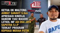 Ketua DPD LSM IIK Maluku Tengah Ahmat Sanaky Apresiasi Kinerja Dandim 1502 Masohi Terhadap Pembangunan Koperasi Merah Putih