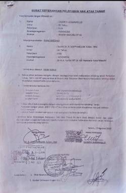 Pembatalan Sertifikat Hak Milik No : 02181. a.n. Dr Hi. A. Wattiheluw,S.So.,M.Si. Oleh PTUN. Status Tanah Tetap Hak Milik Dr Hi. A.Wattiheluw.