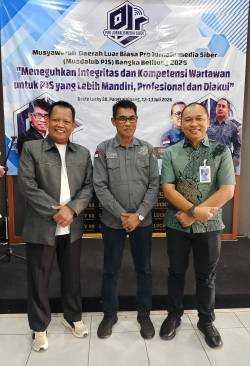 Musdalub PJS Babel Jadi Momentum Penguatan Kompetensi Wartawan, Kanwil Kemenkum Siap Perkuat Sinergi