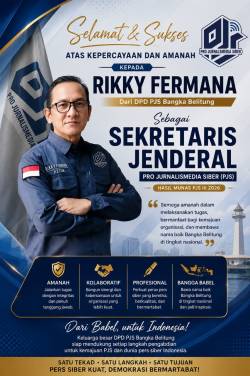 Ketua DPD PJS Babel Apresiasi Terpilihnya Rikky Fermana dan Sofian, Tegaskan Semangat Persatuan di PJS