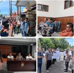 Aliansi Wartawan Sibolga-Tapteng Gelar Aksi Unjuk Rasa di Kantor Pemko Sibolga, DPRD Sibolga dan Polres Sibolga