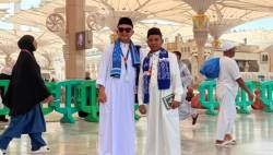 Tunaikan Nazar: Bupati Dillah Hich Berangkatkan Dua Tenaga Pendidik Berprestasi Tanjabtim Menunaikan Ibadah Umroh