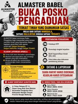 ALMASTER Babel Buka Posko Pengaduan, Tampung Laporan Masyarakat Terkait Timah yang Diamankan Satgas