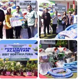Bupati Tapteng Salurkan Bantuan Alsintan dan Bibit Hortikultura Pemulihan Pertanian Pascabencana
