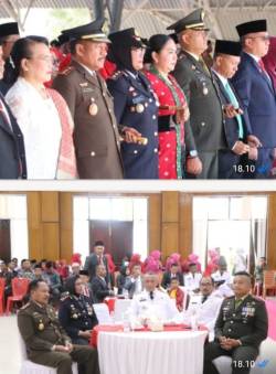 KAPOLRES BURU FORKOPIMDA IKUT UPACARA DAN RAMAH TAMAH HUT KE-81 KEMERDEKAAN 