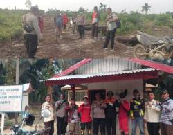 Lahan Gambut Rawan Terbakar! Polsek Dendang & Kades Catur Rahayu Lakukan Patroli, Kapolsek: Stop! Buka Lahan Dengan Membakar