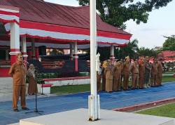 Pemkab Tapanuli Tengah Gelar Apel Gabungan : Tekankan Displin ASN dan Budaya Kerja Berorientasi Pelayanan