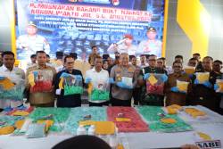 Polda Aceh Musnahkan 2.538 Pcs Cartridge Vape Mengandung Etomidate