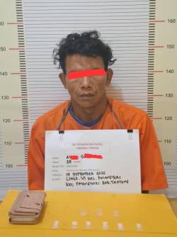 Polres Tapteng Ringkus Pengedar Sabu, Amankan Barang Bukti Enam Paket Sabu