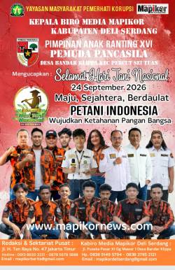 KABIRO MEDIA MAPIKOR DELI SERDANG DIKA OK, SEKALIGUS KETUA PAR XVI PEMUDA PANCASILA DESA BANDAR KLIPPA UCAPKAN SELAMAT HARI TANI NASIONAL 2026