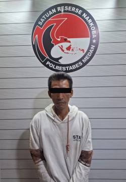 Pengedar Narkoba di Desa Puji Mulyo, Kecamatan Sunggal Dibekuk, 8 Paket Sabu Dikemas Dalam Kotak Rokok Disita
