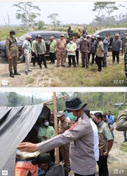 WAKA POLRES BURU DAMPINGI FORKOPIMDA TINJAU WPR GUNUNG BOTAK, PASTIKAN PENGAWASAN AKTIVITAS PERTAMBANGAN