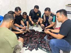 Polisi Gerebek Gudang Penyimpanan 1.152 Vape Narkoba di Bandar Setia, Kecamatan Percut, Bandarnya Residivis