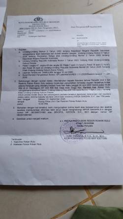 H. HAMULIAN AKAN DILAPORKAN BALIK TERKAIT LAPORAN PALSU DAN PENCEMARAN NAMA BAIK