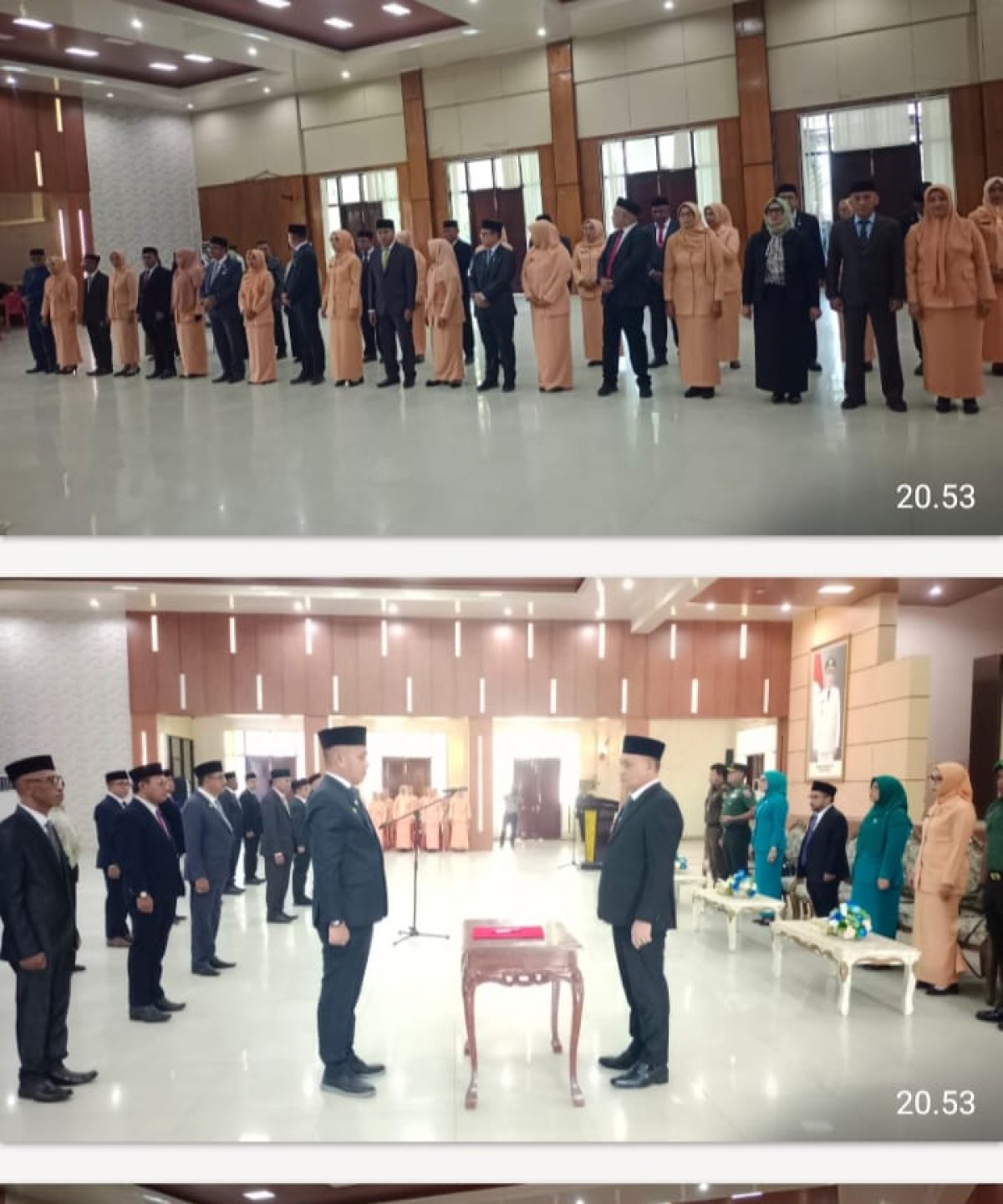 BUPATI BURU IKRAM UMASUGI MELANTIK PEJABAT ESELON DUA DI LINGKUP PEMDA BURU