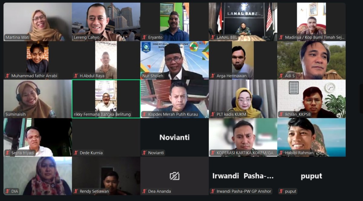 Tingkatkan Profesionalisme, DKUKM Babel Gelar Pelatihan dan Sertifikasi Manajer Koperasi BNSP