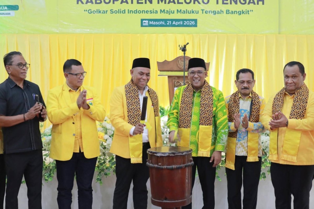 Bupati Maluku Tengah Hadiri Musda Partai Golkar Kabupaten Maluku Tengah