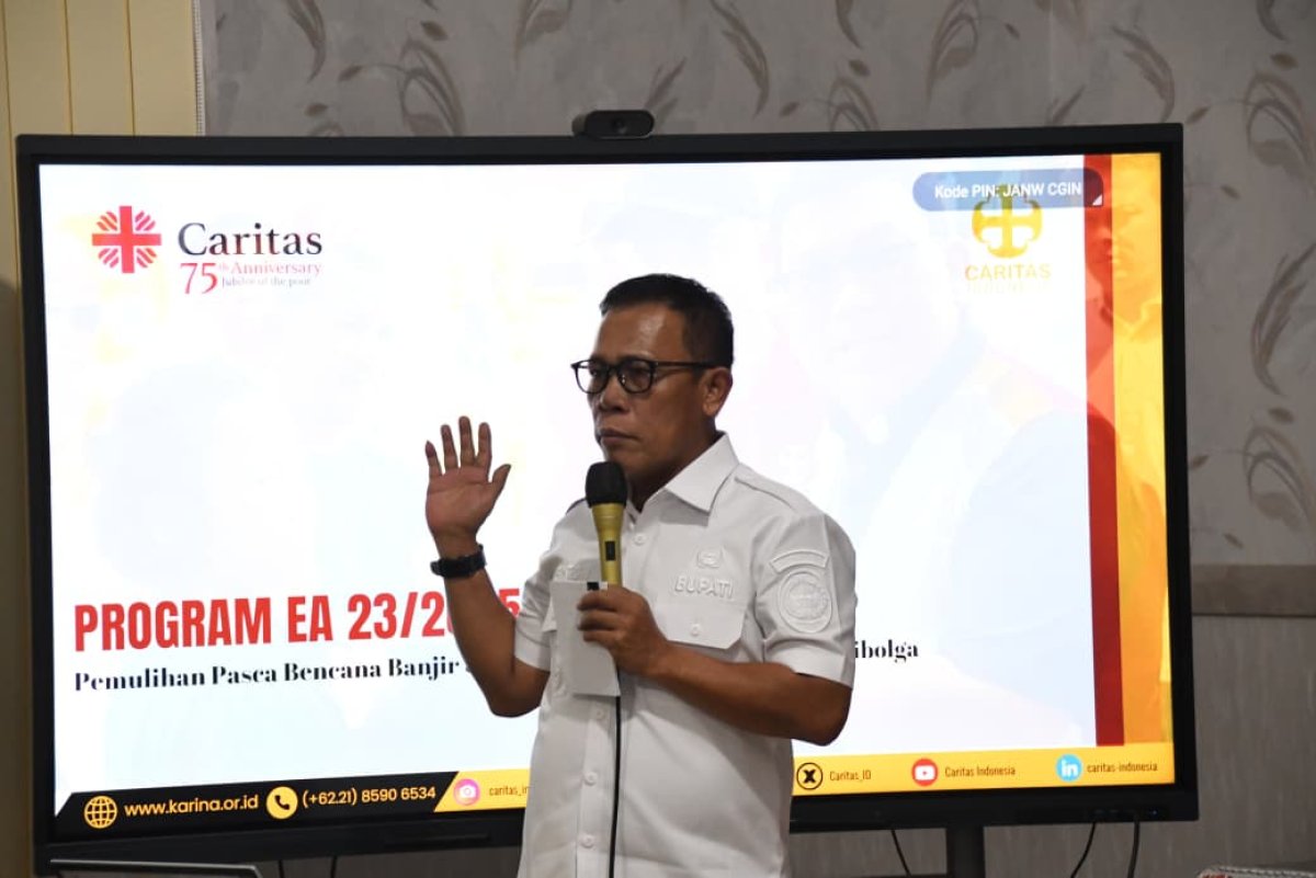 Bupati Tapteng Apresiasi Caritas Indonesia Bantu Pemulihan Bencana Di Tapteng.