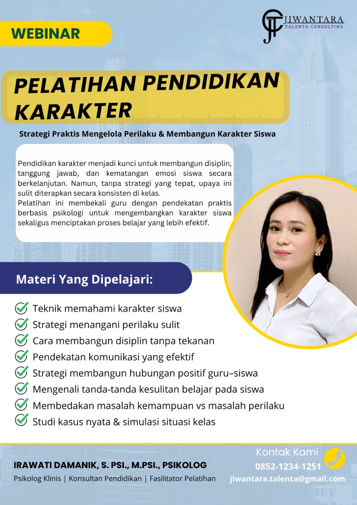 Wujudkan Generasi Berkarakter Dinas Pendidikan Tanjabtim Siap Gelar Traning Hadirkan Pshikolog Berkompeten 