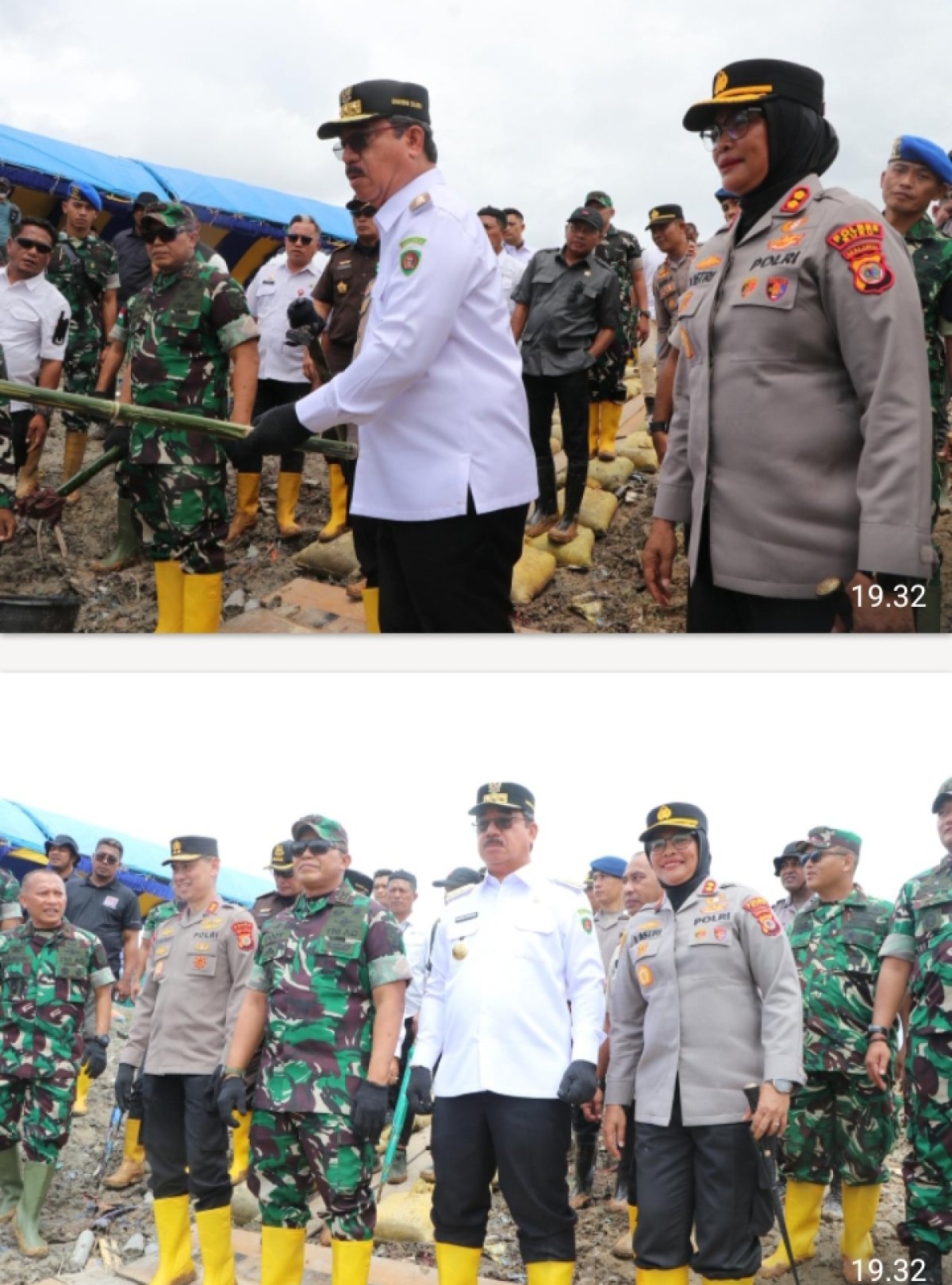 KAPOLRES BURU DAMPINGI PENINJAUAN GUNUNG BOTAK PASTIKAN KEAMANAN STABILITASI WILAYAH