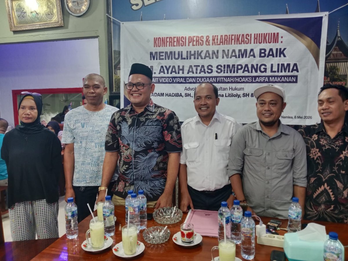 KONFERENSI PERS DAN KLARIFIKASI HUKUM MEMULIHKAN NAMA BAIK RM, AYAH ATAS SIMPANG LIMA NAMLEA