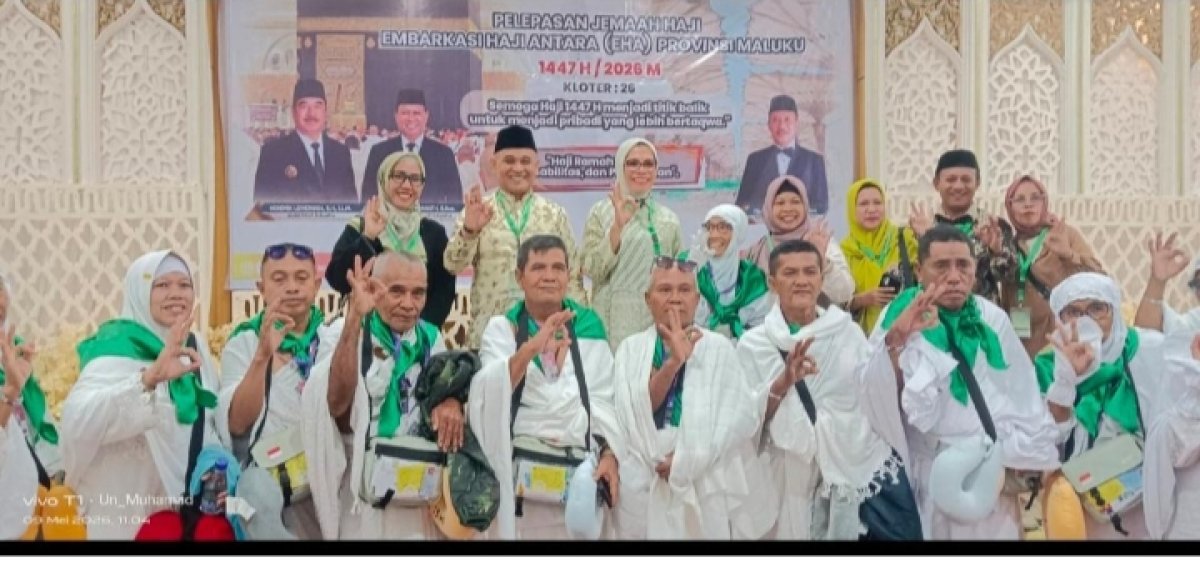 BUPATI BURU IKRAM UMASUGI MELEPAS CALON JEMAAH HAJI ASAL BUPOLO TAHUN 2026