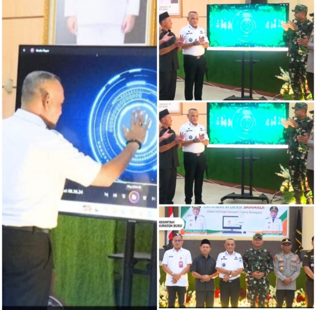 BUPATI BURU IKRAM UMASUGI WUJUDKAN TRANSFORMASI DIGITAL LAUNCHING APLIKASI SRIKANDI