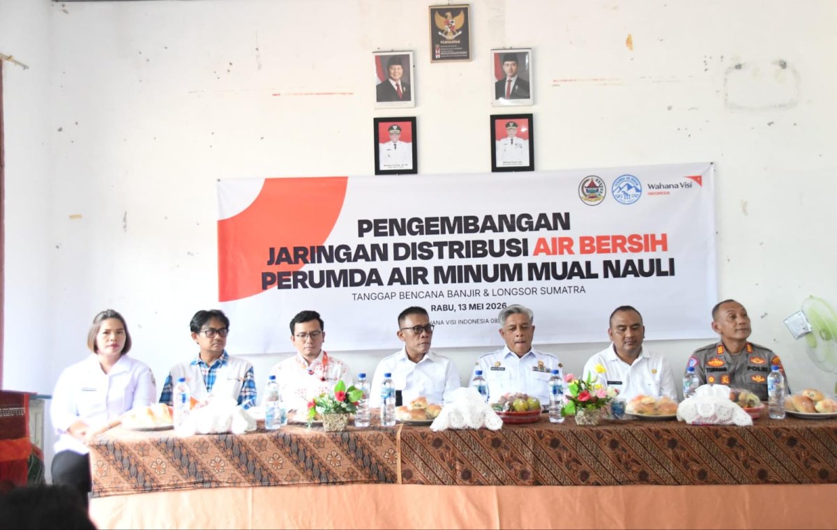 Tingkatkan Kualitas Hidup Masyarakat, Pemkab Tapteng dan Wahana Visi Indonesia Mulai Pembangunan Jaringan Air Bersih di Tapian Nauli