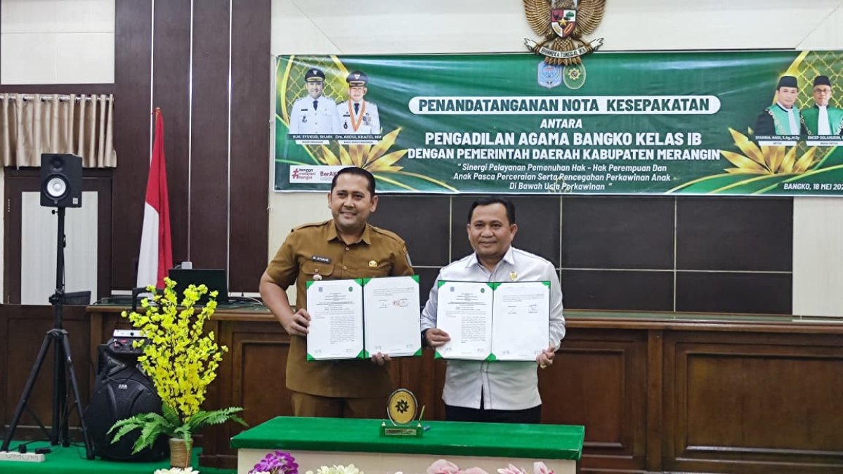 Pemkab Merangin dan PA Bangko Teken MoU, Bupati M. Syukur Tegaskan Harus Ada Kerja Nyata