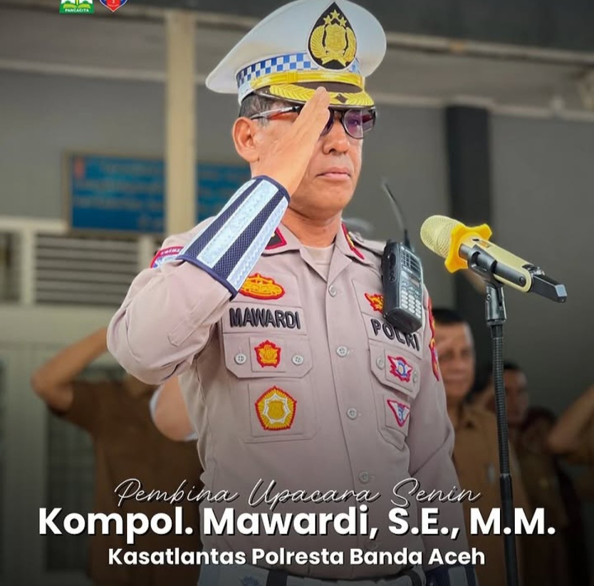 Kesigapan Kasat Lantas Polresta Banda Aceh Dalam Mengawal Para Pendemo