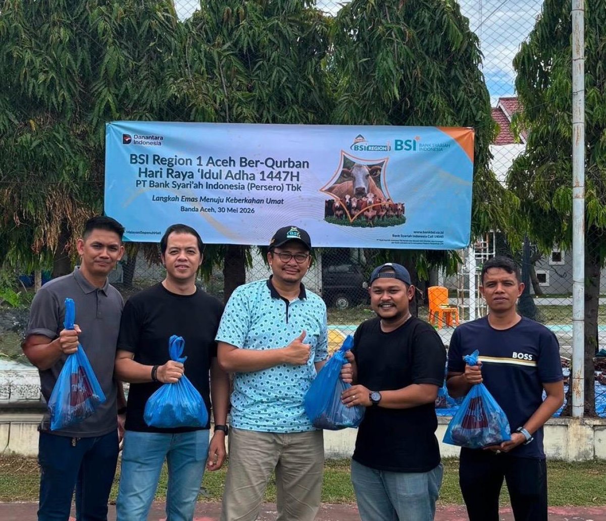 BSI Region Aceh Distribusikan 282 Hewan Kurban di Wilayah Aceh