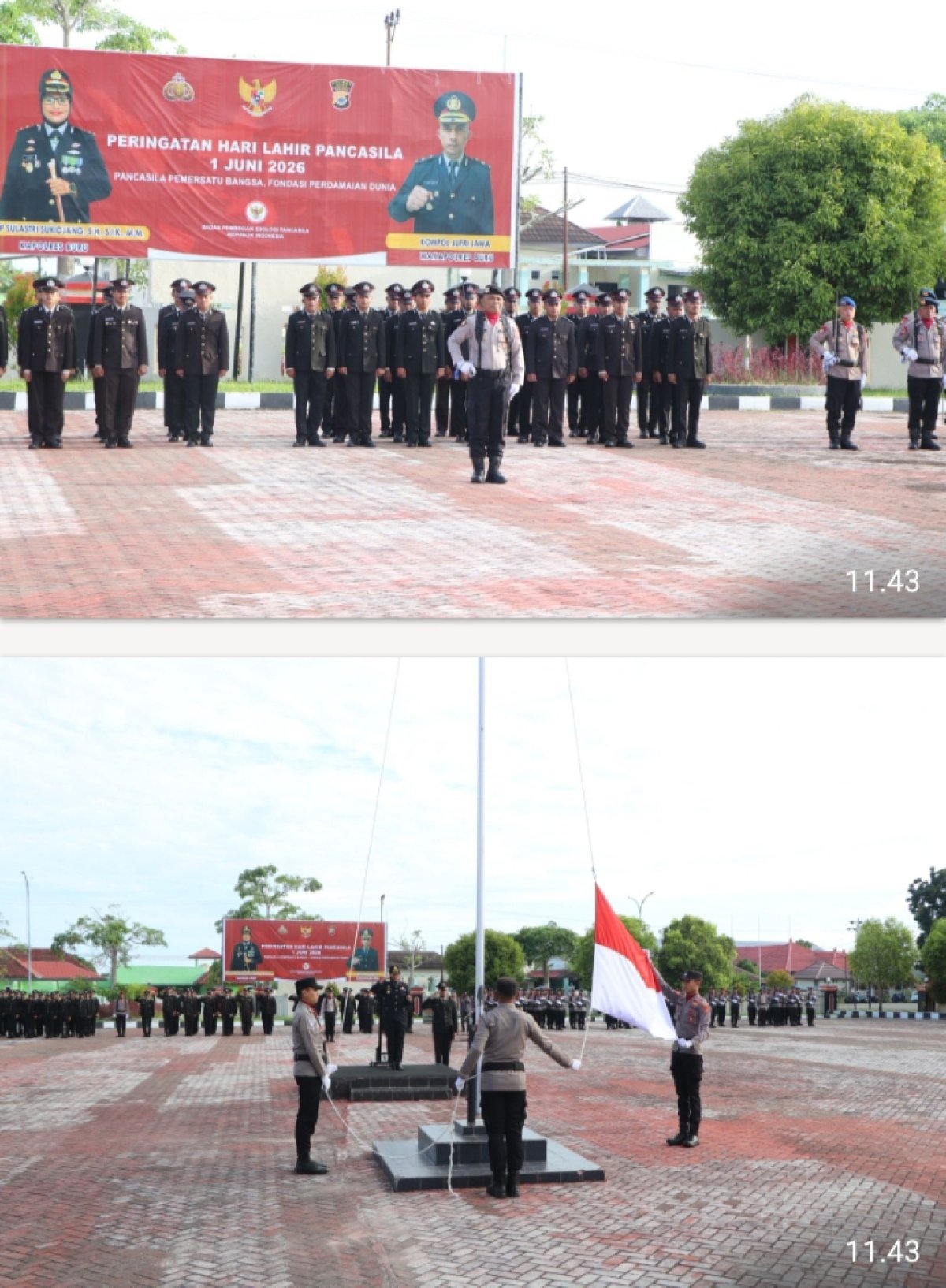 PERINGATI HARI LAHIR PANCASILA POLRES BURU TEGASKAN NILAI LUHUR SEBAGAI KUNCI PERSATUAN DAN PERDAMAIAN