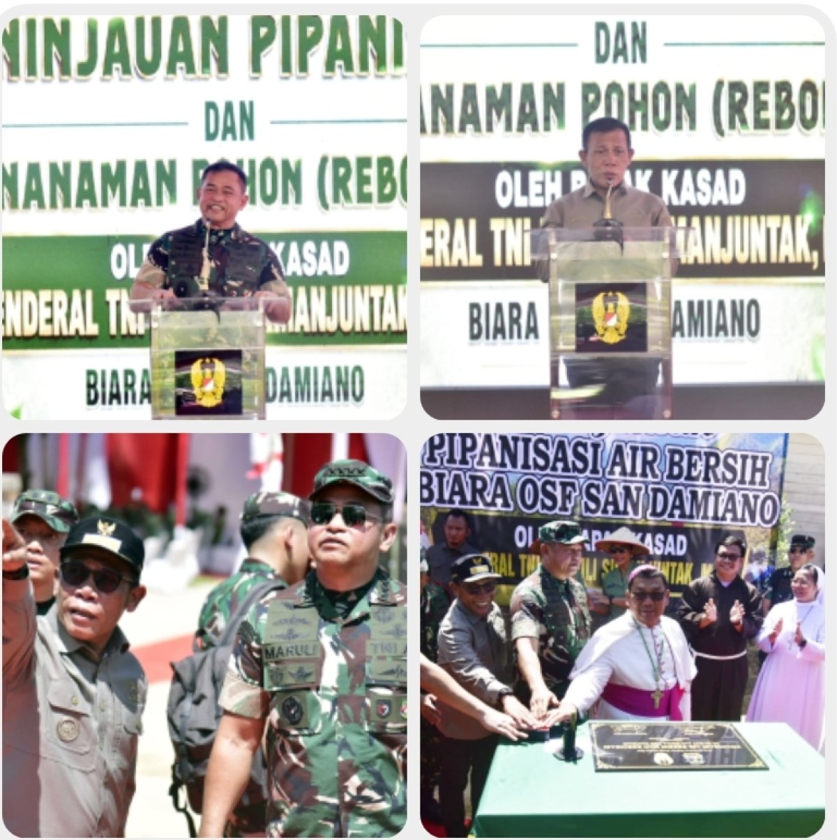 Bupati Tapteng Dampingi KSAD Resmikan Pipanisasi Air Bersih dan Aksi Sosial