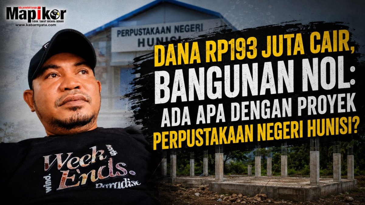 Proyek Pembangunan Gedung Perpustakaan Negeri Hunisi Dianggarkan 193 Juta, Sudah Dicairkan, Namun Proyek Diduga Fiktif