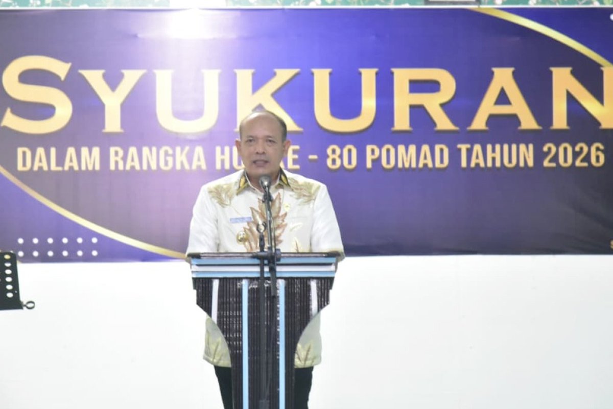 Hadiri Syukuran HUT Ke-80 POMAD di Denpom I/2 Sibolga, Wabup Tapteng Apresiasi Sinergitas Penanggulangan Bencana