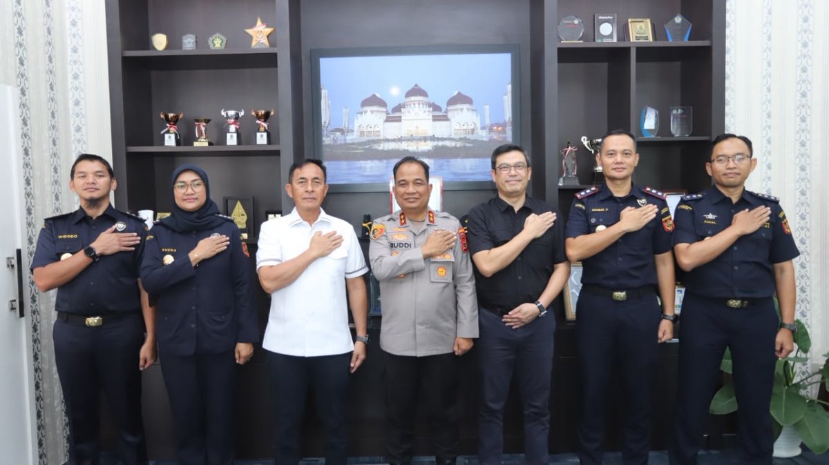 Kapolda Aceh Jalin Silaturahmi dengan DJBC Aceh, Perkuat Sinergi Penegakan Hukum