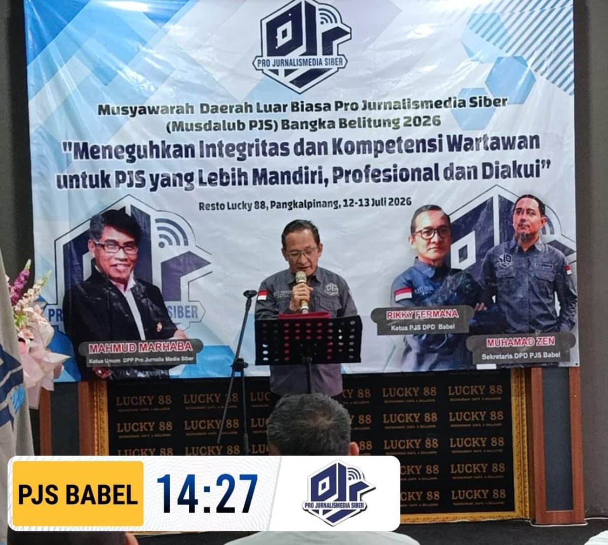 Penuh Keakraban, Rikky Fermana Ajak Keluarga Besar PJS Babel Tetap Solid dan Kompak