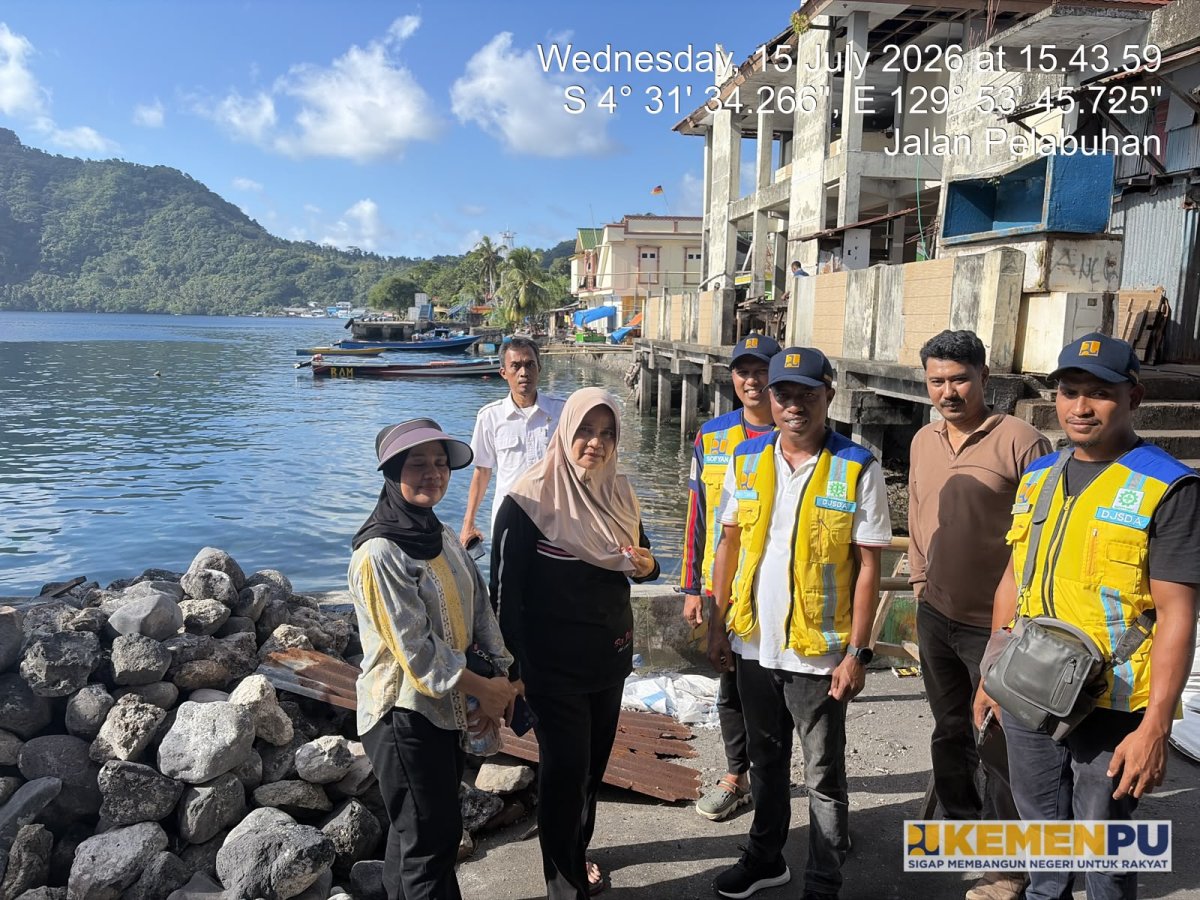 Gerak Cepat Menteri PU, BWS Maluku Langsung Survei Talud Pelabuhan Banda Tindak Lanjuti Usulan Bupati Maluku Tengah