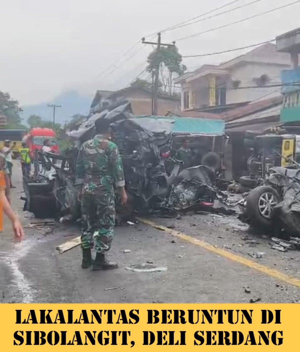 LAKALANTAS BERUNTUN DI SIBOLANGIT, DELI SERDANG