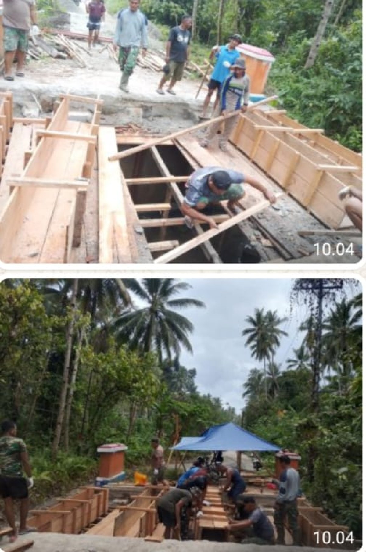 KARYA BAKTI SKALA BESAR TNI TA. 2026: AKSELERASI PEMBANGUNAN JEMBATAN BETON DESA WAELIKUT