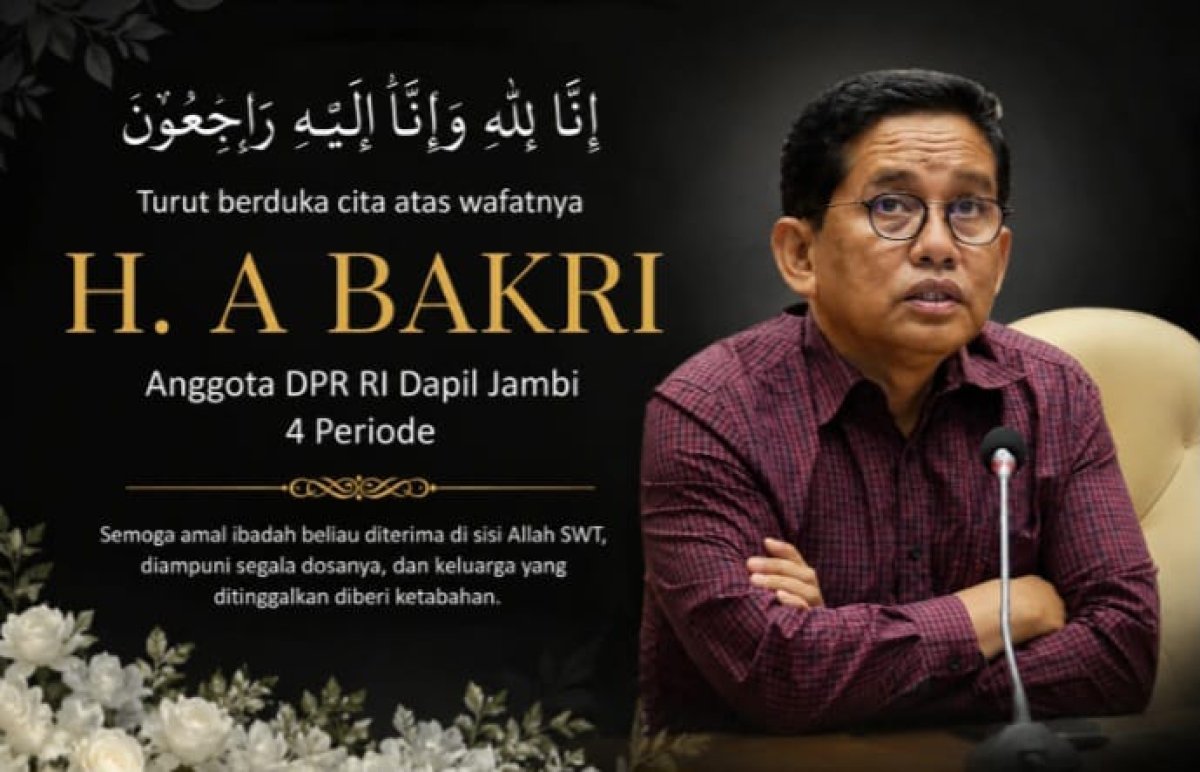Anggota DPR RI Dapil Jambi H. A. Bakri HM Wafat, Bupati Merangin M. Syukur Turut Berduka